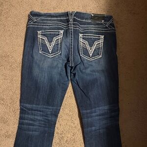 VIGOSS Women's Chelsea slim boot Blue Jeans